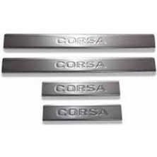 Universal Opel Corsa-D Krom Kapı Eşiği Kapı Eşiği 4 Parça Paslanmaz Çelik