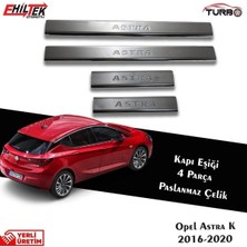Universal Opel Astra J Kasa 2011 ve Üzeri Krom Kapı Eşiği 4 Parça Paslanmaz Çelik