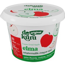 Dokuru Original Elma Atıştırmalık Meyve Cipsi - Dondurularak Kurutulmuş Elma - Freeze Dried Elma