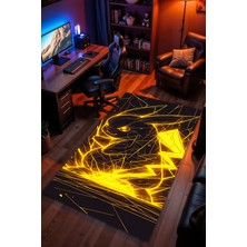 Charmbi Pokemon Desenli Kaymaz Taban Makinede Yıkanabilir Gaming Oyuncu Gamer Genç Odası Halısı