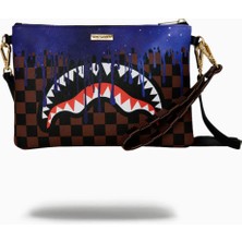 Lost In Space Drip Crossover Clutch, Unisex Lüks Deri El Çantası, Sınırlı Sayıda