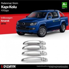 Universal Vw Amarok Krom Kapı Kolu 4 Kapı Paslanmaz Çelik