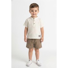 MiaBaby Müslin Bis.yaka Şortlu Takım