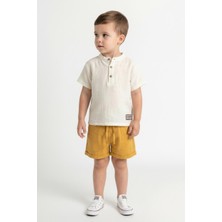 MiaBaby Müslin Bis.yaka Şortlu Takım