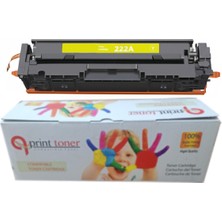 QPrint Hp 222A W2222A Sarı Muadil Toner Çipli Toner Laserjet 3201 Laserjet 3204 LASERJET 3288 LASERJET 3303