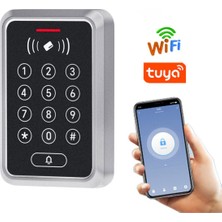 Sonex Wifi Tuya Akıllı Kapı Kilidi K120EM, Su Geçirmez, Rfıd Kartlı Tuş Takımı