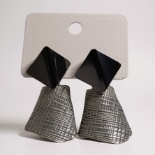 Turuncu House Çelik Silver Küpe