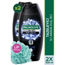 Palmolive Pure Arctic 2'li Erkek Duş Jeli 500 ml + Duş Lifi Hediye