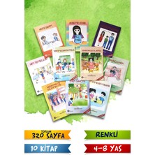 Harika Çocuk Yayınları 4 - 8 Yaş Davranış Eğitimi Hikaye Seti - 10 Kitap - Renkli - 320 Sayfa - Davaranış , Sorumluluk Eğitimi