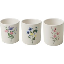 Keramika Çiçekli Seramik Baharatlık 345CC