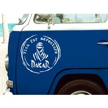Sticker Dizayn Dakar Adventure Sticker - 4x4 Off Road Kamp Adventure Sticker - Araba Oto Motosiklet Karavan Cam Sticker - 00079