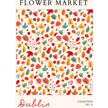 Fuart.Co Dublin Çiçek Posteri - Dijital Baskı (Çerçevesiz) Flower V1 Fofu
