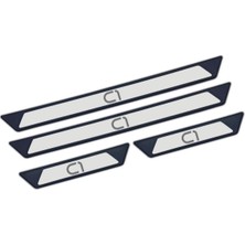 Universal Citroen C1 Tüm Modeller Uyumlu Style Krom Kapı Eşiği 4 Parça Abs
