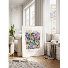 Fuart.Co Philadelphia Çiçek Posteri - Dijital Baskı (Çerçevesiz) Flower Fofu