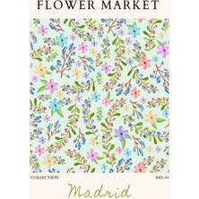 Fuart.Co Madrid Çiçek Posteri - Dijital Baskı (Çerçevesiz) Flower V2 Fofu