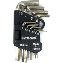 Başcılar Edoni Eas 120 Nikel Allen Seti 10 Parça
