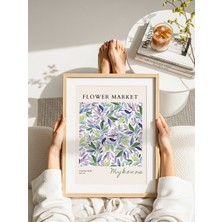 Fuart.Co Mykonos Çiçek Posteri - Dijital Baskı (Çerçevesiz) Flower V1 Fofu