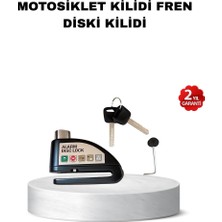 Zero Land Xmpdby 110 Db Alarmlı Disk Fren Kilidi Su Geçirmez Çelik Gövde Motosiklet Güvenlik