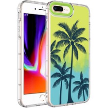 Oyo Store iPhone 8 Plus Uyumlu Kamera Korumalı Renkli Desenli Sert Silikon Oyo Korn Kapak-No8