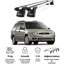 Today Auto Trio-I Ford Mondeo Kombi (2001-2007) Uyumlu Kilitli Ara Atkı 120CM Port Bagaj Tavan Barı