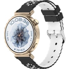 Alstrap Huawei Watch Gt6/gt5/gt4 (41MM) Gt5 Pro 42MM Uyumlu 18MM Çicek Desenli Silikon Kordon