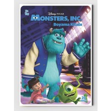 ZNC Sevimli Canavarlar (Monsters Inc) Boyama Kitabı (20 Tam Sayfa), (Sticker Hediyeli)