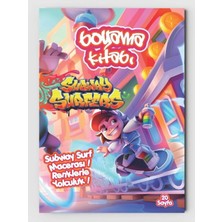 ZNC Subway Surfers Temalı Çocuklar Için Boyama Kitabı (20 Tam Sayfa Resimli Boyama Kitabı)