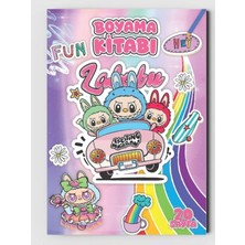 ZNC Labubu Temalı Boyama Kitabı A4 (+20) Tam Sayfa Resimli Eğlenceli Aktivite