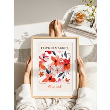 Fuart.Co Munich Çiçek Posteri - Dijital Baskı (Çerçevesiz) Flower V1 Fofu