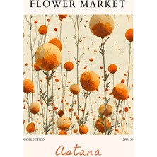 Fuart.Co Astana Çiçek Posteri - Dijital Baskı (Çerçevesiz) Flower Fofu
