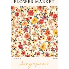 Fuart.Co Singapore Çiçek Posteri - Dijital Baskı (Çerçevesiz) Flower V2 Fofu