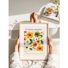 Fuart.Co Charlottesville Çiçek Posteri - Dijital Baskı (Çerçevesiz) Flower Fofu