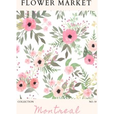 Fuart.Co Montreal Çiçek Posteri - Dijital Baskı (Çerçevesiz) Flower Fofu