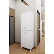 Mirobi Axis Çok Amaçlı Mutfak Dolabı Kiler Dolabı Erzak Dolabı Beyaz