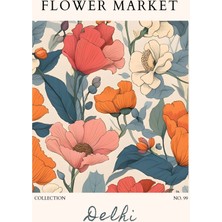 Fuart.Co Delhi Çiçek Posteri - Dijital Baskı (Çerçevesiz) Flower Fofu