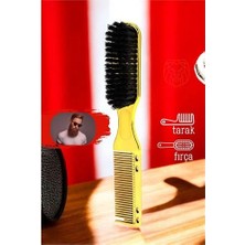 Calperia Gold Sakal Bıyık Tarama Fırçası  Sakal Bıyık Tarama Fırçası Çift Taraflı Sakal Tarak ve Fırça – Şekillendirici, Anti-Statik