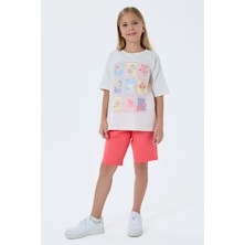 U.s. Polo Assn. Kız Çocuk Pembe Bermuda Takım