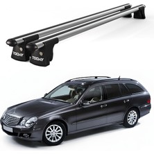 Today Auto Trio-I Mercedes-Benz E Kombi (1996-2016) Uyumlu Kilitli Ara Atkı 120CM Port Bagaj Tavan Barı