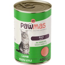 Pawmas Pate Kuzu Etli Yetişkin Kedi Konservesi 400 gr
