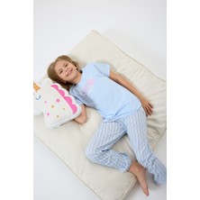 Arnetta Kız Çocuk Mavi Pijama Takım