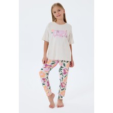 U.s. Polo Assn. Kız Çocuk Beyaz Pijama Takım