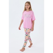 U.s. Polo Assn. Kız Çocuk Pembe Pijama Takım