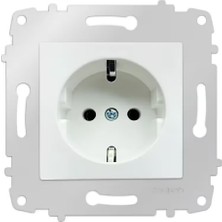 Ovivo Beyaz Topraklı Priz M+K ( 5 ADET )