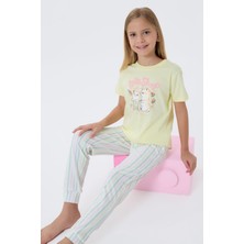 Arnetta Kız Çocuk Sarı Pijama Takım AR3571-C-V2