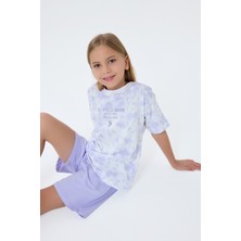 U.s. Polo Assn. Kız Çocuk Mor Şort Takım