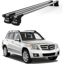 Today Auto Trio-I Mercedes-Benz Glk (2008 ve Sonrası) Uyumlu Kilitli Ara Atkı 120CM Port Bagaj Tavan Barı