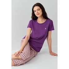 Arnetta Kadın Mor Kapri Takım