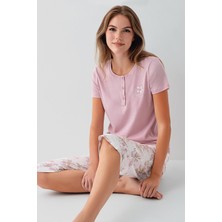 Arnetta Kadın Pembe Kapri Takım