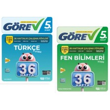 Nitelik Yayınları 5.sınıf Görev Türkçe - Fen Bilimleri 36 Haftalık Çalışma Föyleri