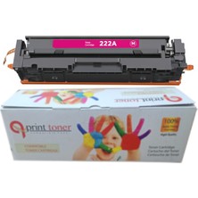 QPrint Hp 222A W2223A Kırmızı Muadil Toner Çipsiz Laserjet 3201 Laserjet 3204 LASERJET 3288 LASERJET 3303